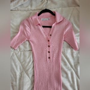 Petal and pup pink collared dress